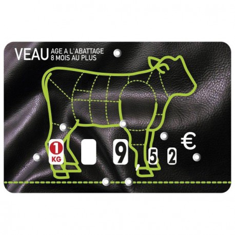 Étiquette Presto " Veau"