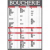Panneau Tarif 70x100cm Maestro Boucherie VBVAP+ fil nylon